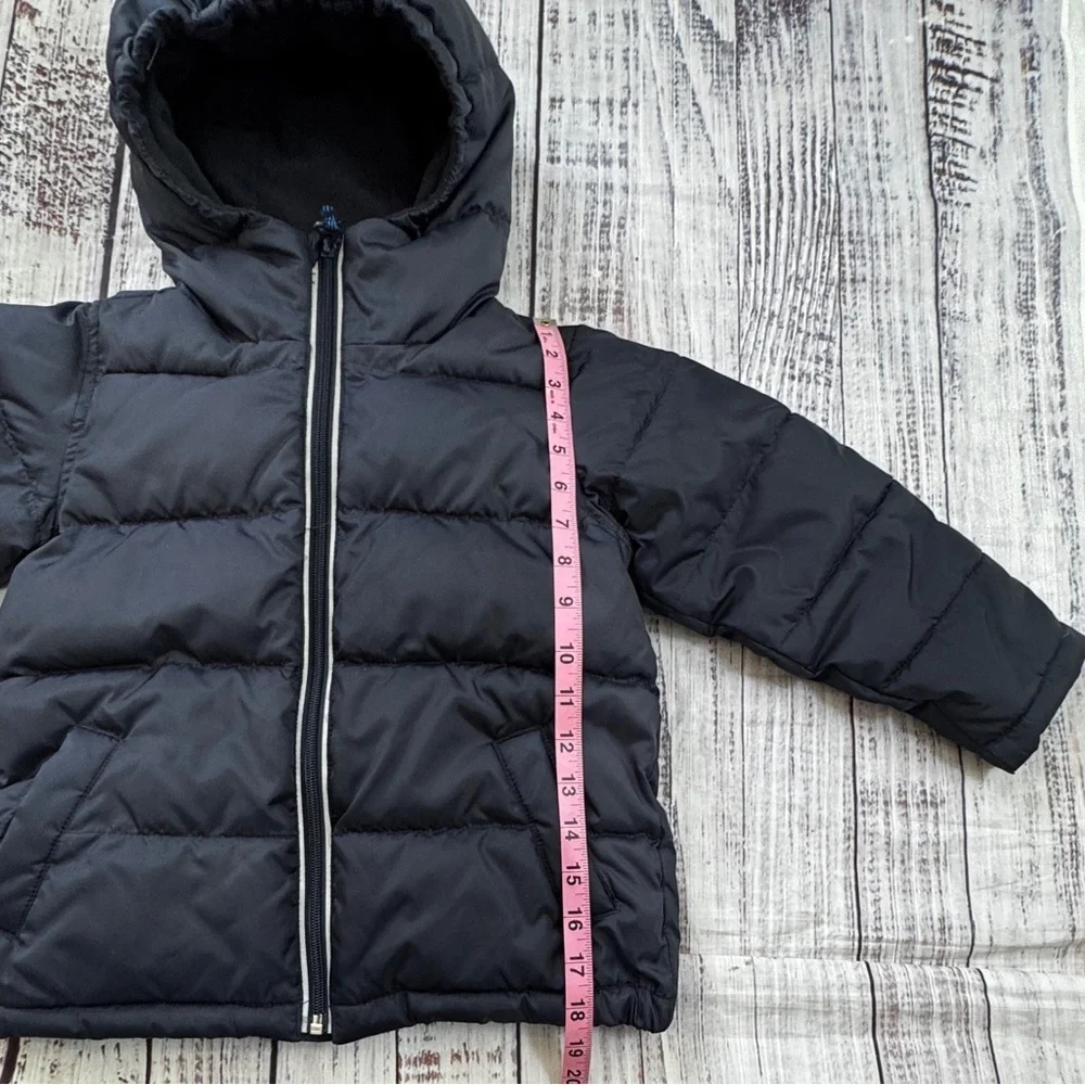 J.Crew Primaloft Boys Puffer Jacket XS Navy Hooded Ski Snow Winter Outdoor